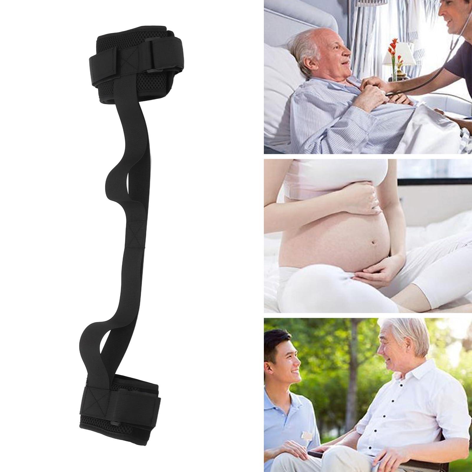 HURRISE Leg Lifter Strap,Leg Lift Strap Adjustable Breathable Leg Recovery Training Mobility Aids Extra Long Leg Strap