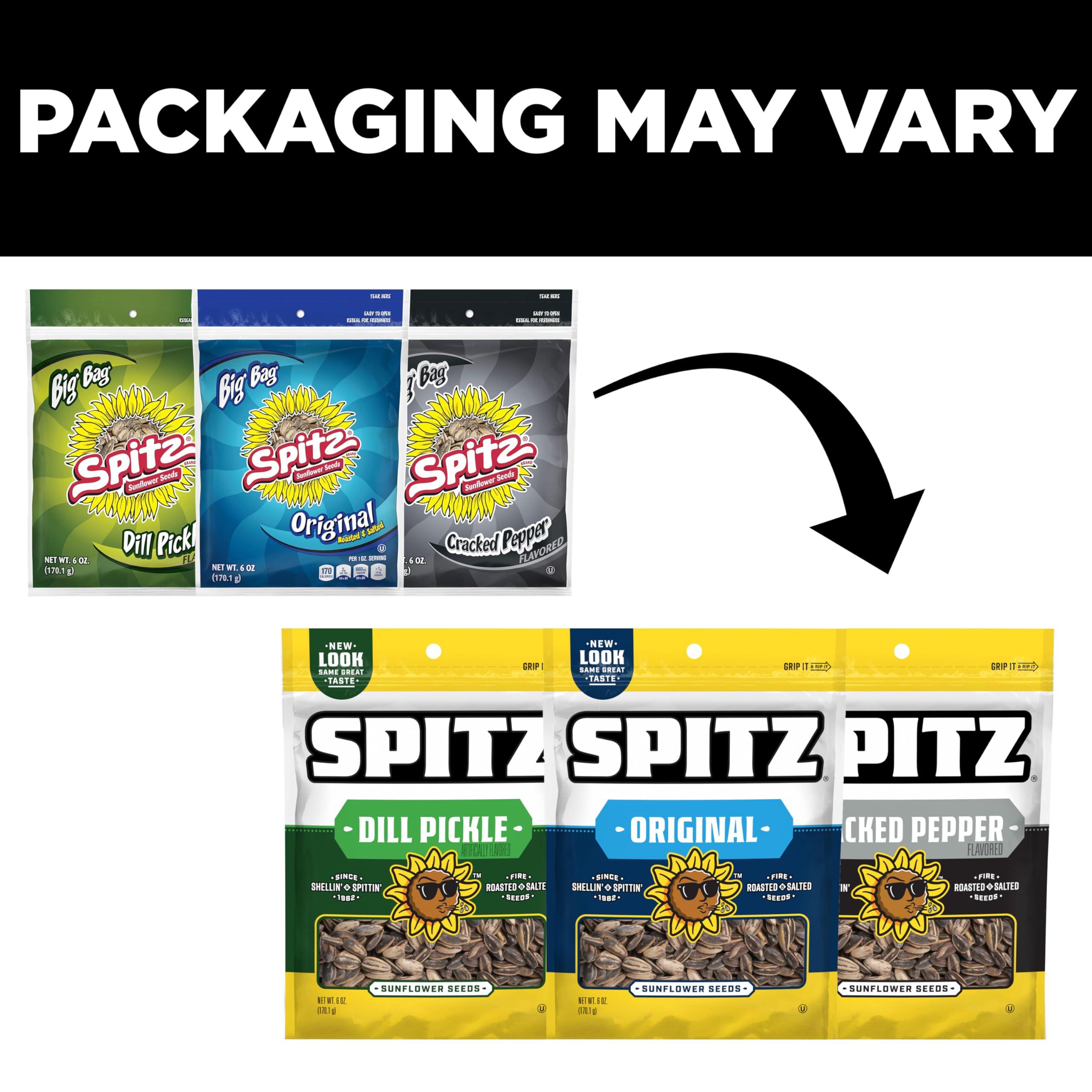 Spitz Spitz Sunflower Seeds, Dill Pickle, 6 Oz (Pack of 9)