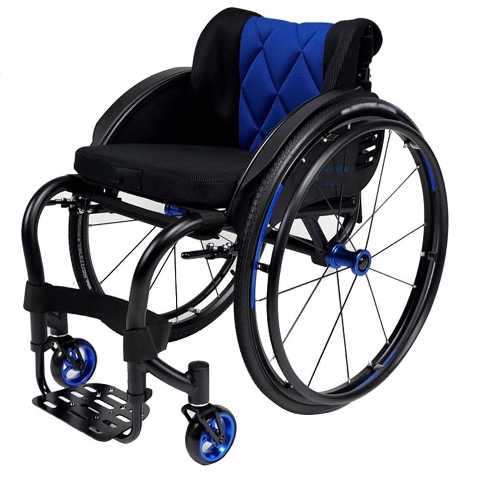 WHH HOME 2Pcs Wheelchair Casters,5 inch Wheelchair Front Wheels Replacement, Wheelchair Replacement Wheels w/Solid Tires & Aluminum Hubs, Blue
