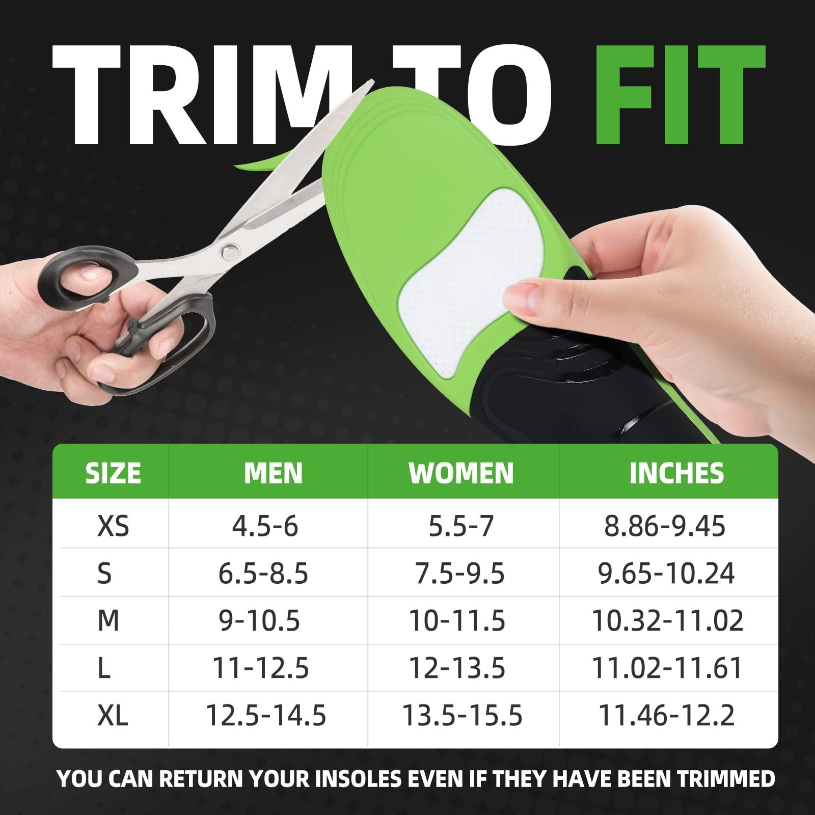 Lexniush Lexniush Plantar Fasciitis Arch Support Insoles for Men Women Shoe Inserts - Flat Feet Orthotic Inserts High Arch - Best Boot Work Shoe Insole for Standing All Day - Heavy Duty Support Pain Relief