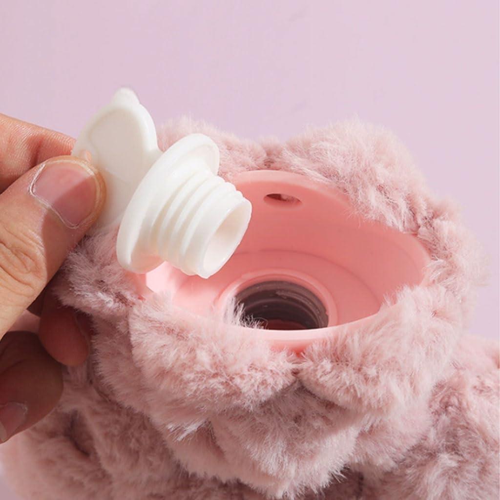 PEKJI Winter hot Water Bottle for Bed Hand Warmer Bag Portable Plush hot Water Bag Water-Filled Warm Water Bottle with Cover