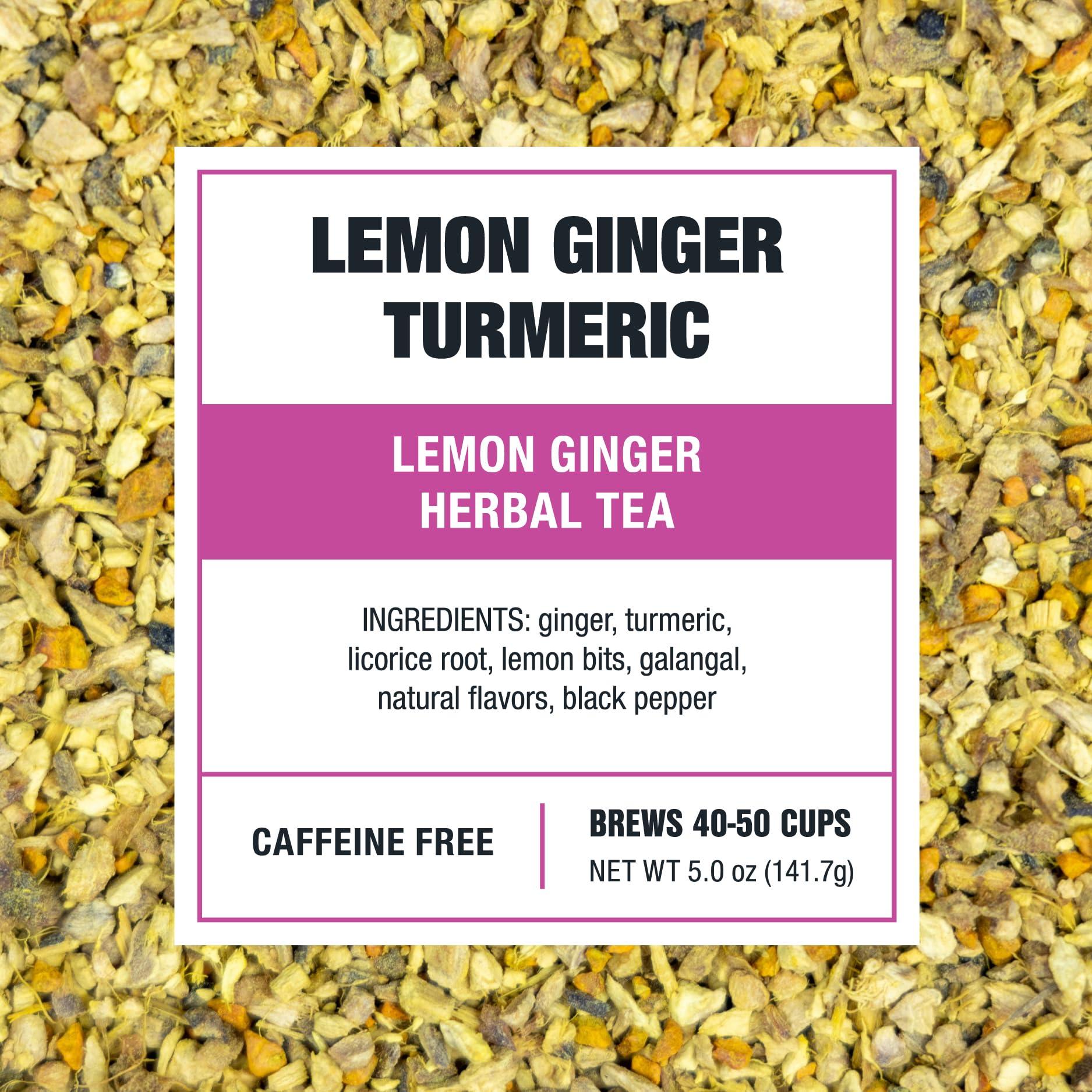 Tiesta Tea Tiesta Tea - Lemon Ginger Turmeric | Lemon Ginger Herbal Tea | Premium Loose Leaf Tea Blend | Non Caffeinated Herbal Tea | Make Hot or Iced Tea & Brews Up to 50 Cups - 5 Ounce Refillable Tin