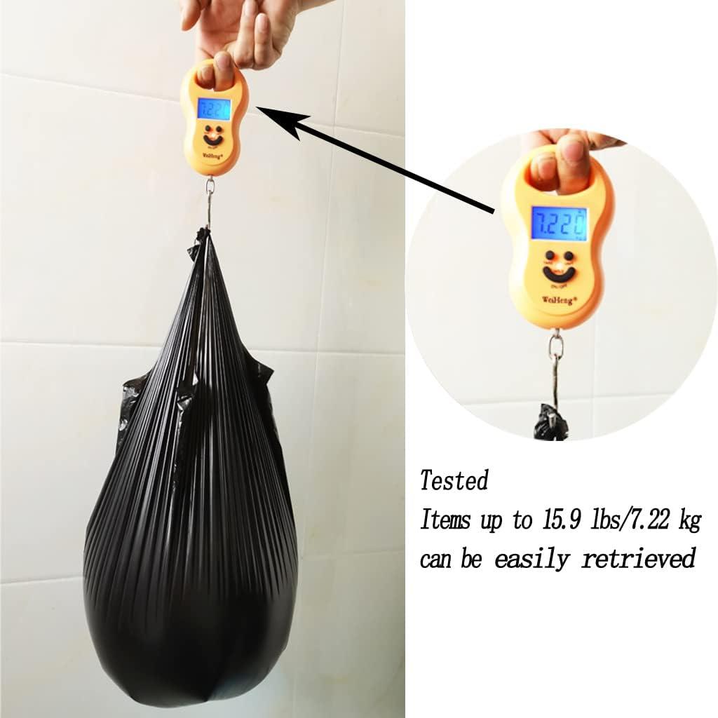 BIAUYEGNW Small Black Trash Bags,Thicken Value 4 Gallon Trash Bag with Handle,200 Counts Small Garbage Bags Wastebasket Trash Can for Bathroom Bedroom Office Kitchen