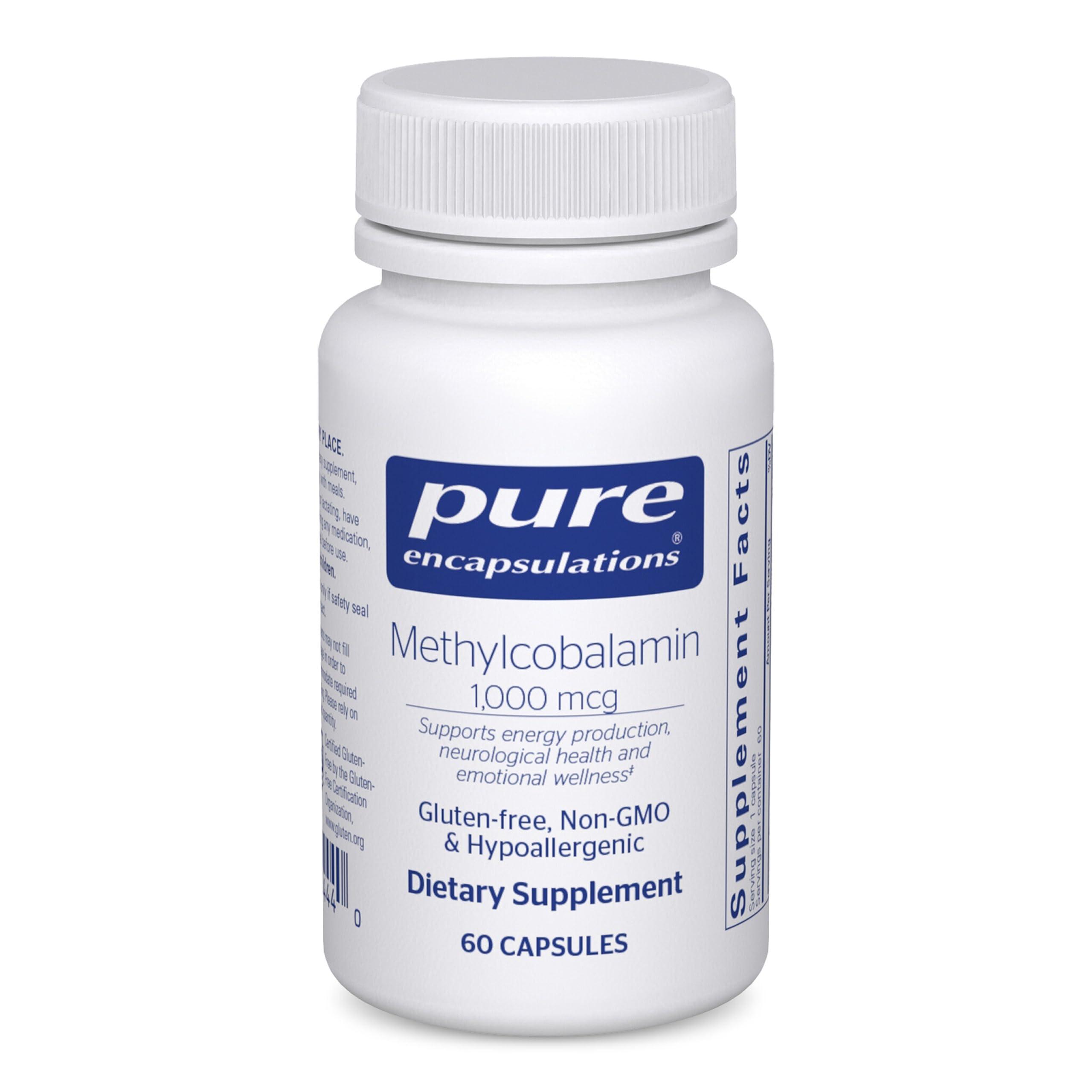 Pure Encapsulations Pure Encapsulations Methylcobalamin 1,000 mcg - Vitamin B12 Supplement to Support Memory & Nerve Health - Premium Vitamin B12 Capsules - 60 Capsules