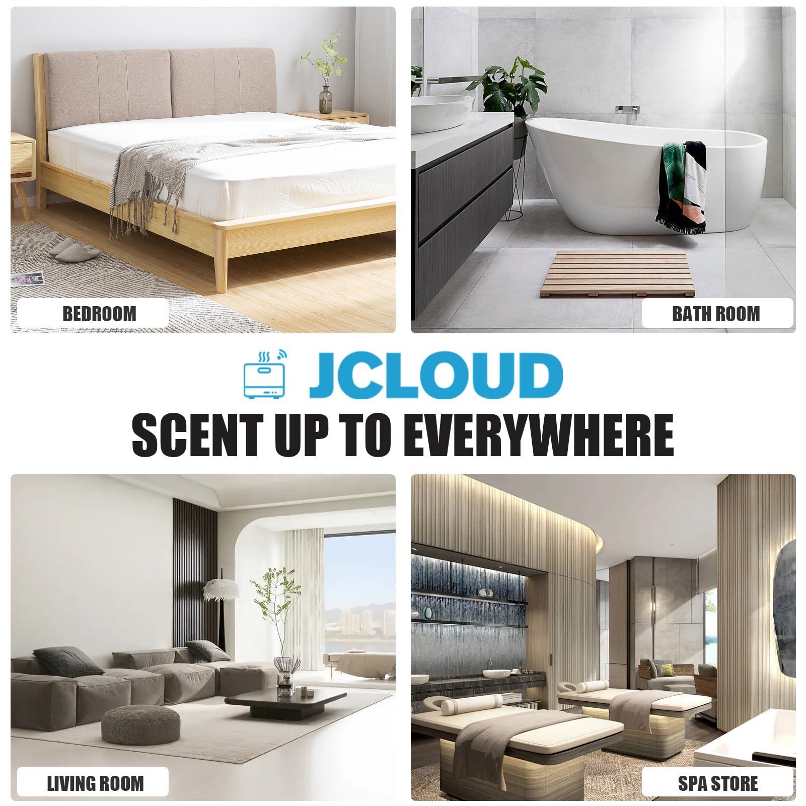 JCLOUD JCLOUD Smart Scent Air Machine for Home, Hotel Scent Diffuser with Cold Air Tech 850ML, HVAC Scent Diffuser Cover Up to 4500 Sq. Ft, Upgraded Waterless Oil Diffuser for Home, Hotel, Office, Spa