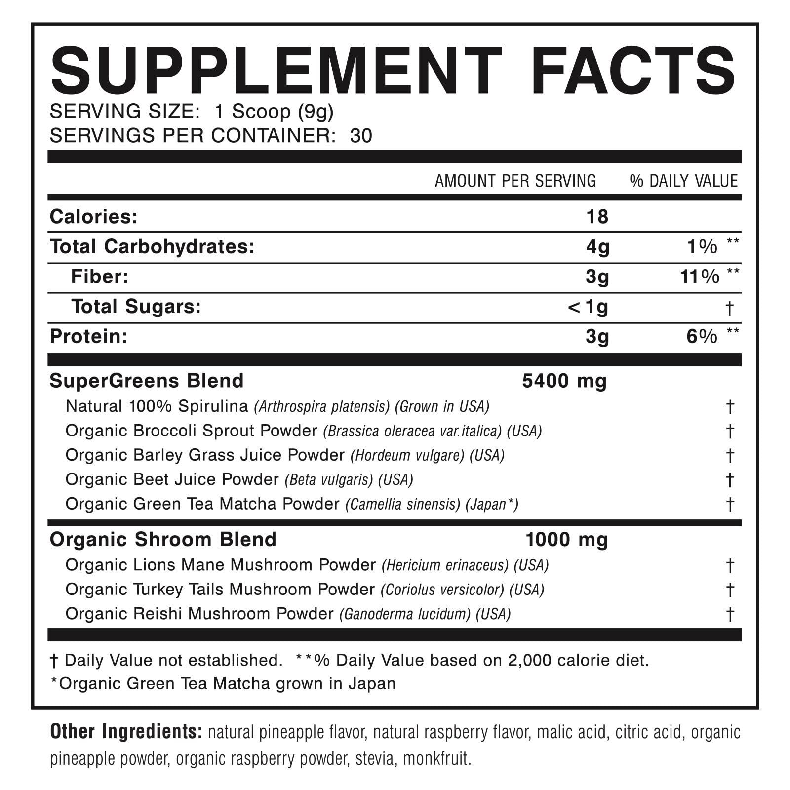 Myogenix Myogenix MyoVite Super Greens Supplement Powder - Super Greens Powder for Men and Women, Daily Vitamin Supplement for Optimum Nutrition, Grown in USA - Organic Supplements, 30 Servings