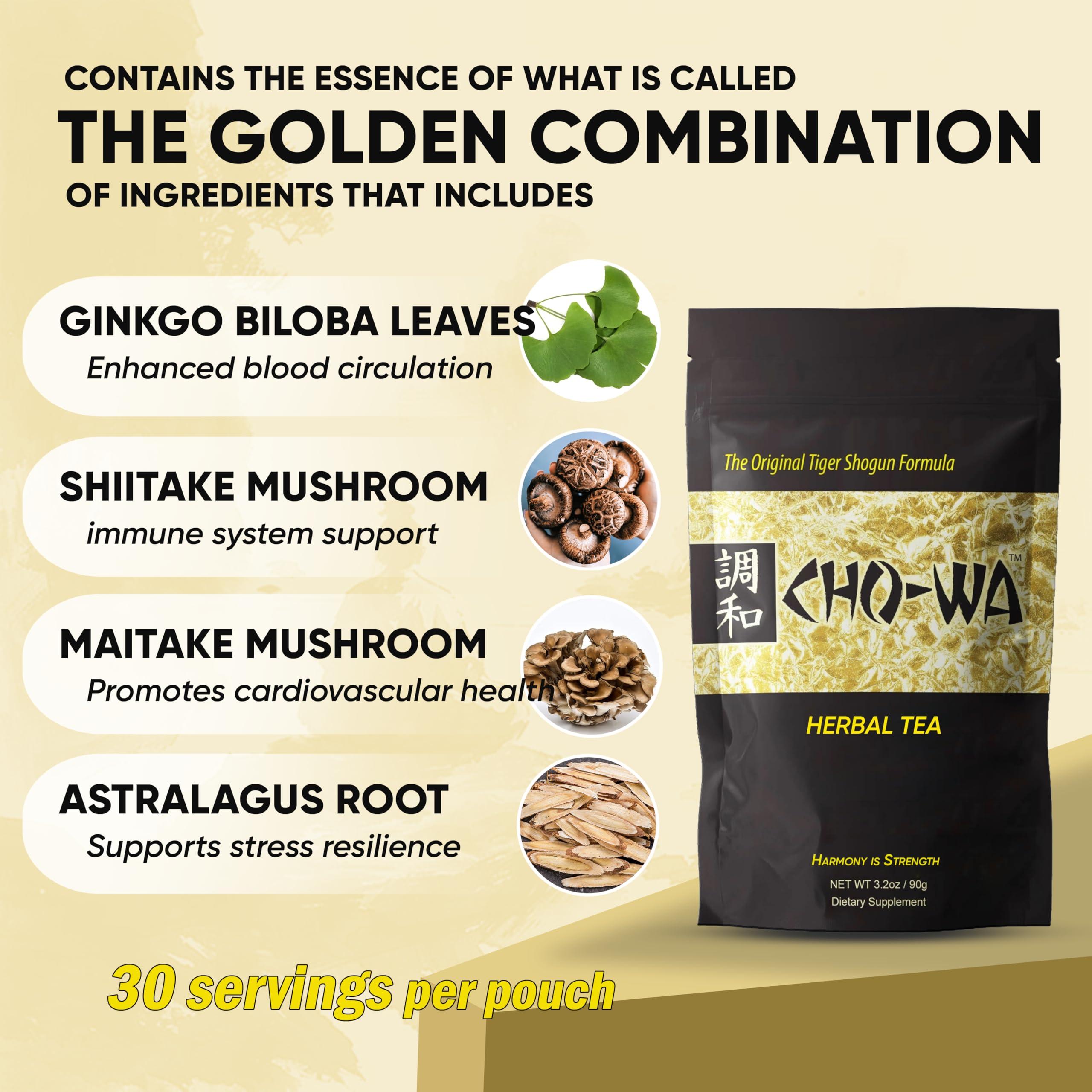 Harmony is Strength Harmony is Strength CHO-WA Herbal Tea Original Tiger Shogun Formula Dietary Supplement Chowa