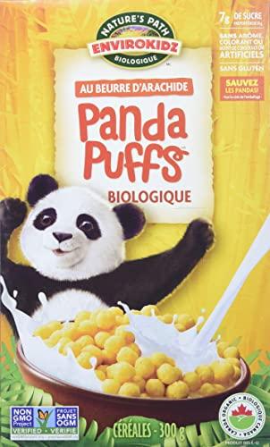 Nature's Path Panda Puffs Organic Peanut Butter Cereal, Gluten Free, Non-GMO, EnviroKidz by Nature's Path, 10.6 Ounce (Pack of 6)