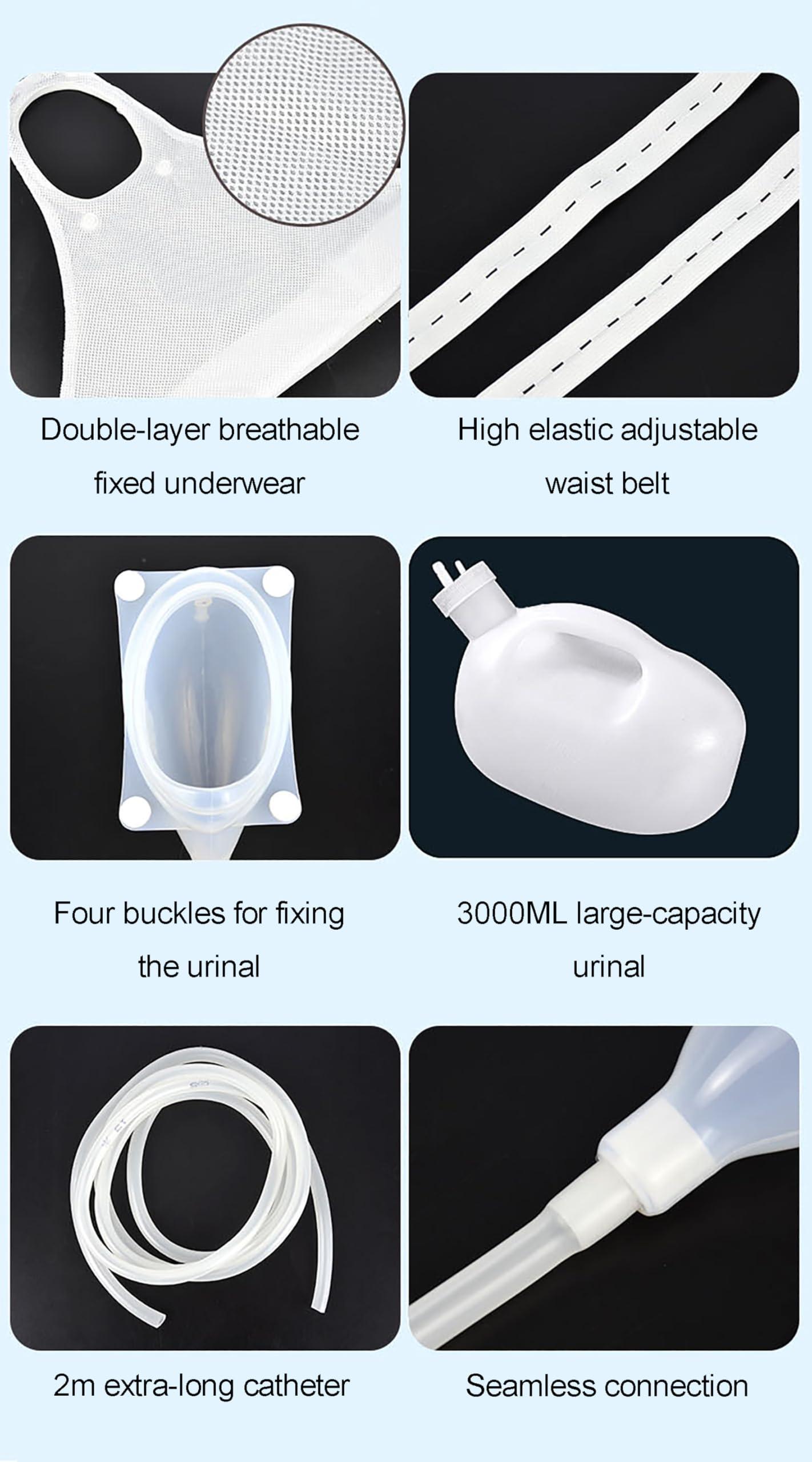 HZFAIGLL HZFAIGLL Electric Urine Collector for Women, Intelligent Urinal System, High Elastic Adjustable Waist Belt, Bed Rest Anti-Leakage Design, with 3000 ml Urinal