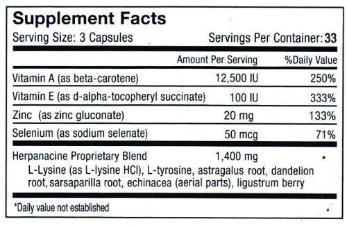 Herpanacine Diamond Herpanacine, Herpanacine Skin Support (100-3) (100-3) (100, 3)