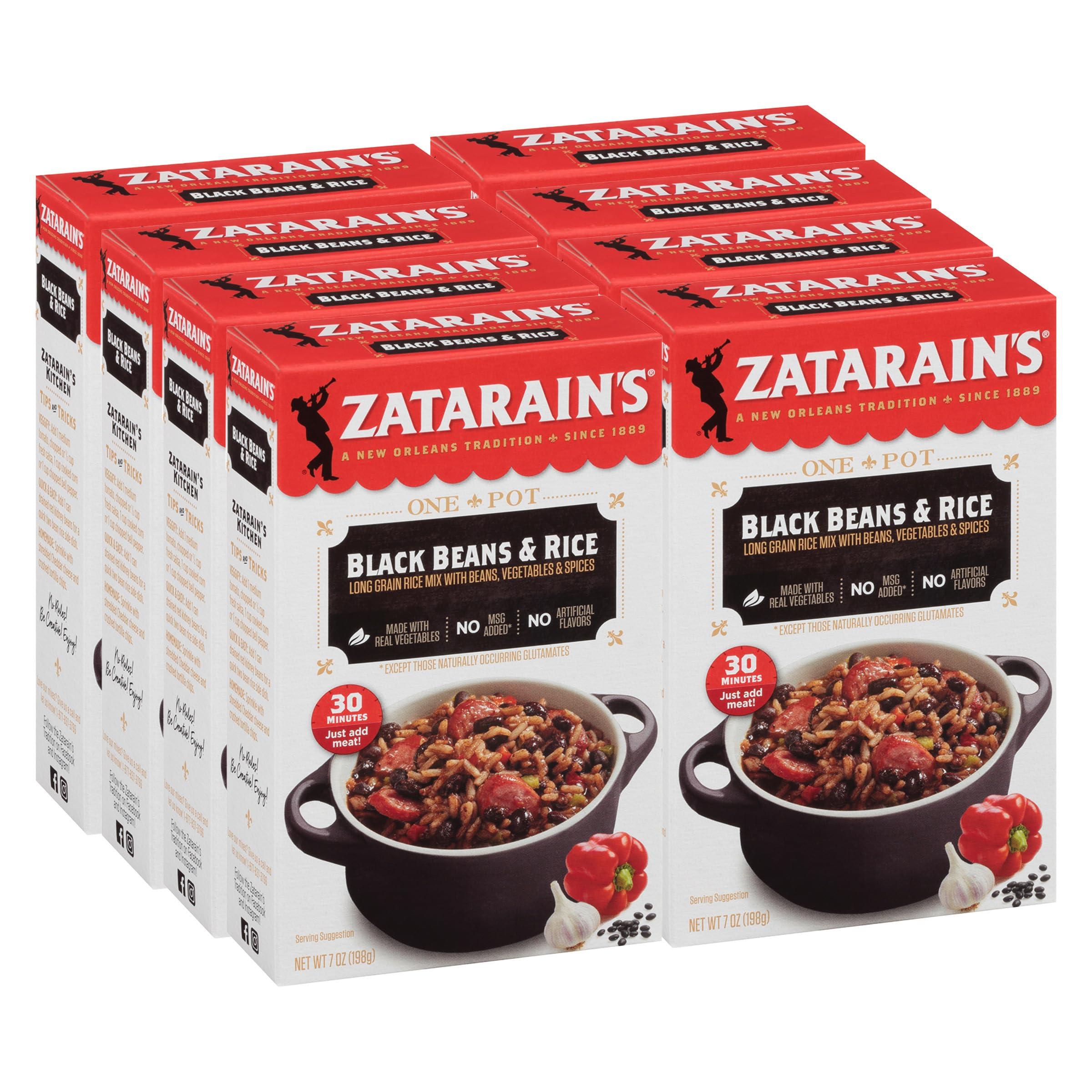 Zatarain\'s Zatarain\'s Black Beans & Rice, 7 oz (Pack of 8)
