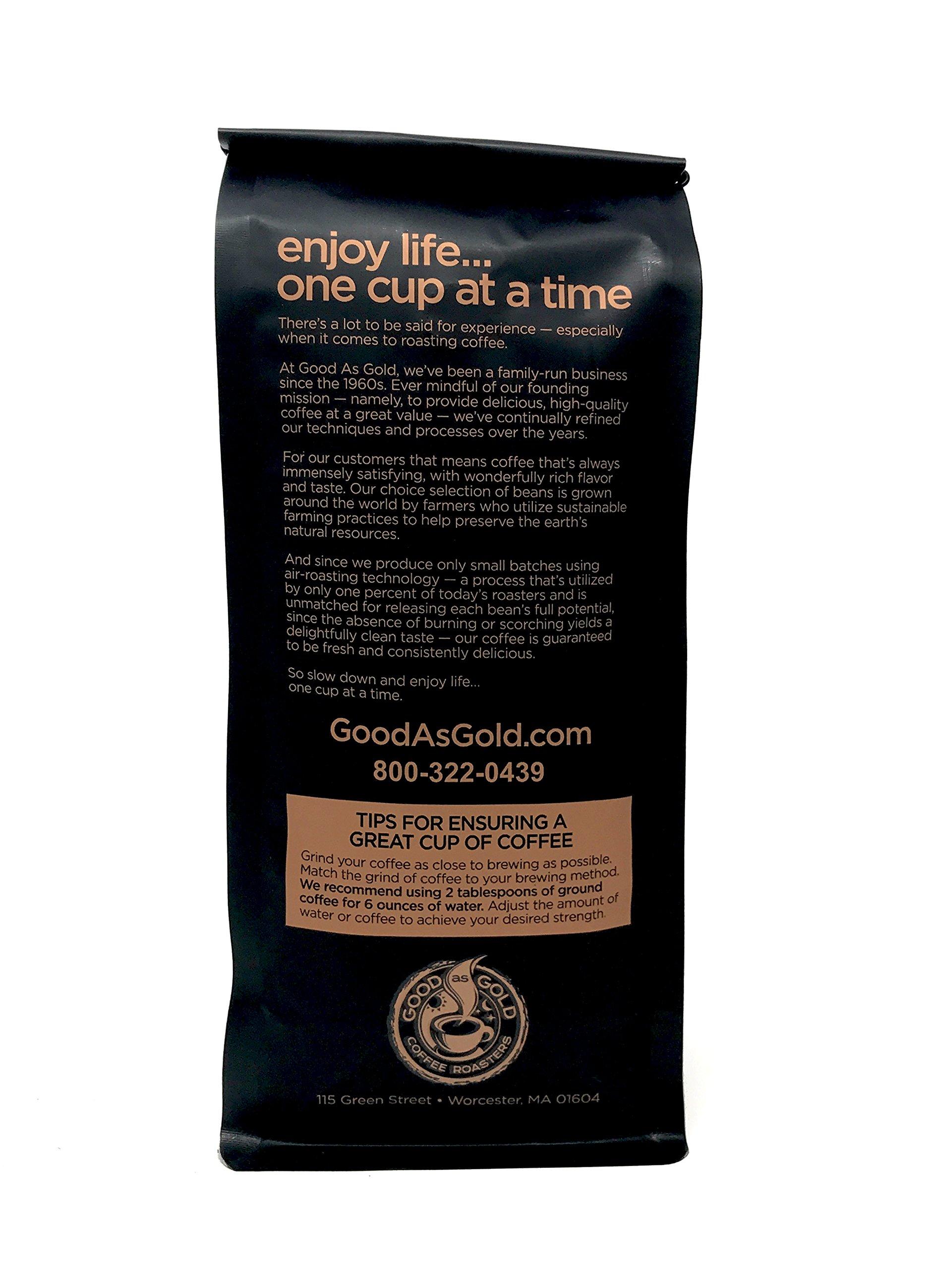 Good As Gold Colombian Supremo Coffee, Medium Roast, 12 Ounce Bag, **Ground To Order** - Good As Gold Coffee Roasters