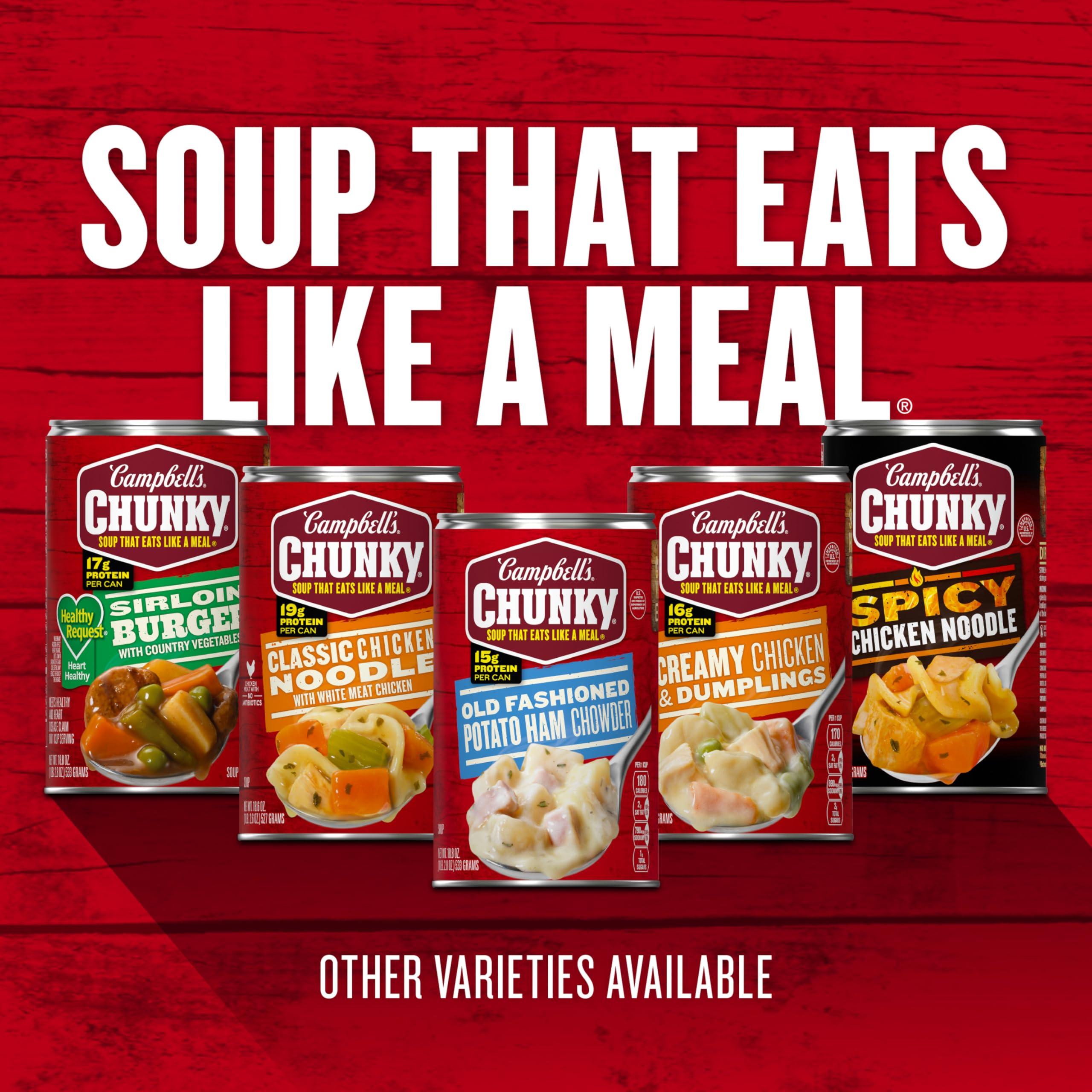 Campbell\'s Campbells Chunky Healthy Request Soup, Split Pea Soup With Ham, 19 Oz Can (Pack of 4)