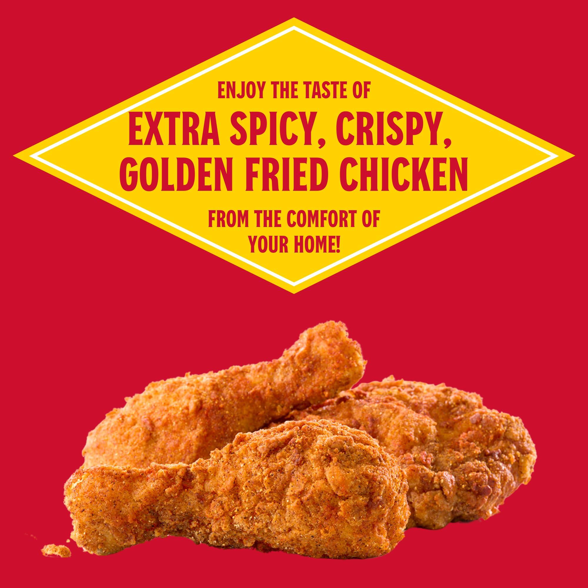 Louisiana Fish Fry Products Spicy Chicken Fry Batter Mix 9 oz. (Pack of 1) - Seasoned and Ready to Use - Extra Spicy - Extra Crunchy - Filled with Cajun Flavor - Easy to Make Recipe - By Louisiana Fish Fry