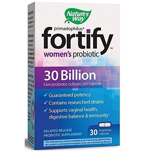 Nature's Way Nature's Way Fortify Primadophilus Women's Probiotic, 30 Vegetarian Capsules each (Value Pack of 2)