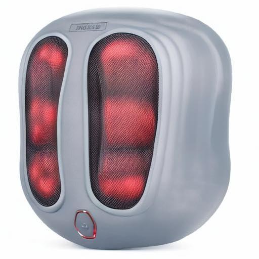 Nekteck Nekteck Foot Massager with Heat, Shiatsu Heated Electric Kneading Foot Massager Machine for Plantar Fasciitis, Built-in Infrared Heat Function and Power Cord(Gray)