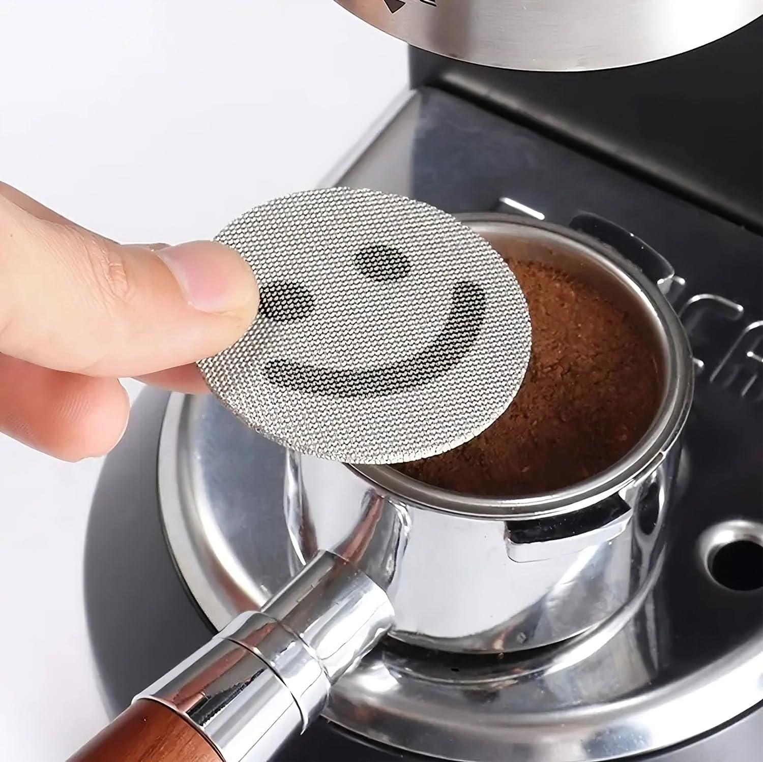 Generic Generic Happy Puck Espresso Puck Screens (3 Pack) | Stainless Steel Mesh | For All Portafilter Sizes 58.5MM, 53.5MM, 51MM | Coffee Filter Screen (58.5mm)