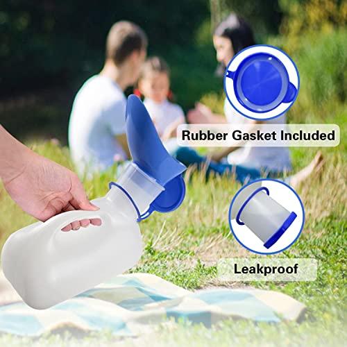 Aaron Unisex Potty Urinal for Car, Toliet Urinal for Men and Women, Bedpans Pee Bottle, with a Lid and Funnel, Plastic Can for Car, Old Man, Child and Diabetes for Camping Outdoor Travel