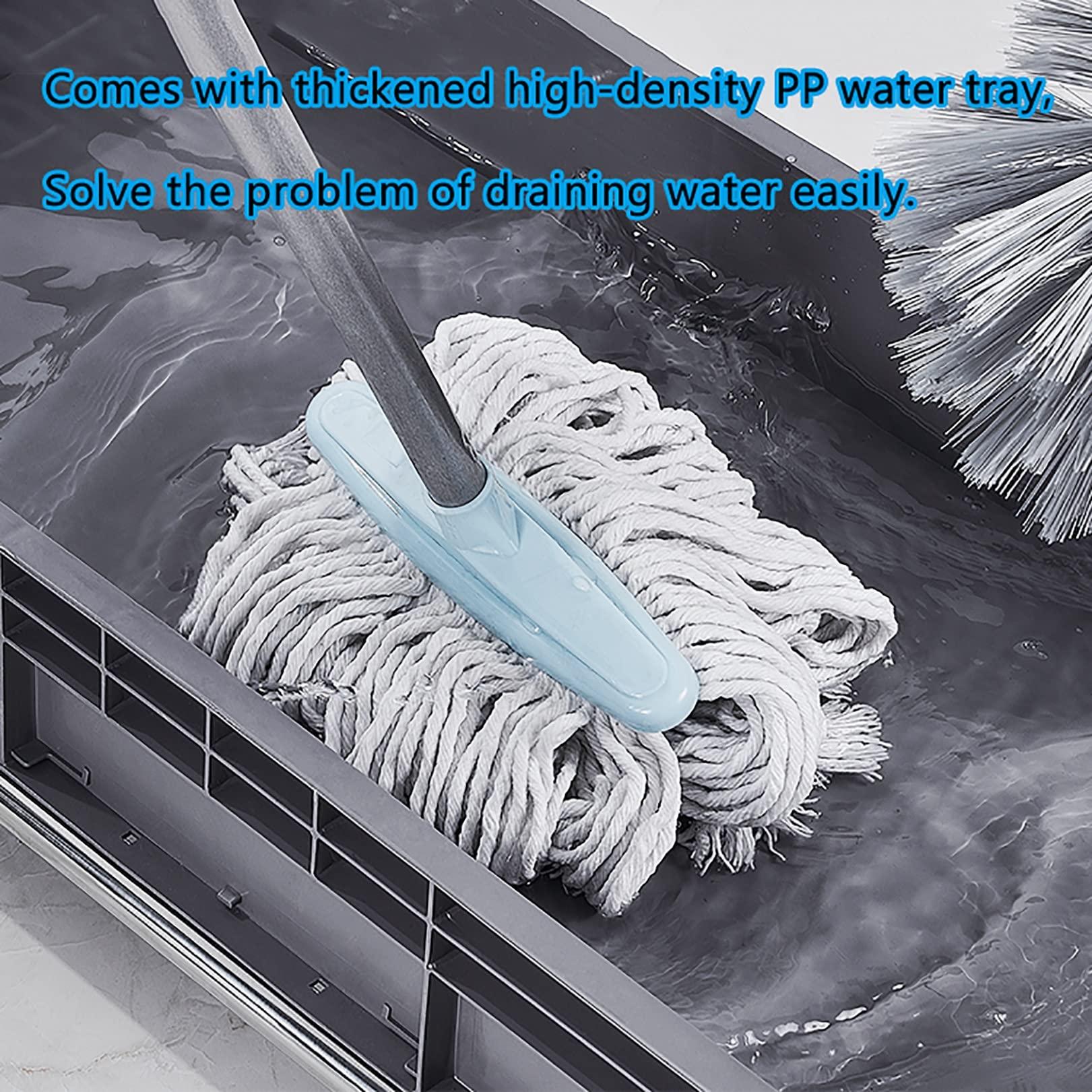 WXZX Movable Floor Standing Utility Mop Broom Holder Commercial Cleaning Tool Cart,Housekeeping Supplies,Wet Mop Drain Rack Garden Tool Hanger Shelf with Wheels,for Hotel,Factories,Restaurant ( Size : 10sl