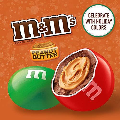 M&M'S M&M'S Peanut Butter Chocolate Christmas Candy, 10-Ounce Bag