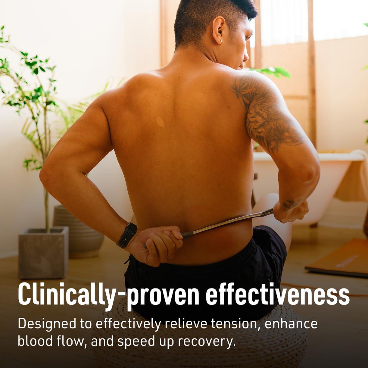 SIDEKICK Sidekick Bow Muscle Scraper - Stainless Steel Gua Sha Tool Full Kit Designed for IASTM to Relieves Back, IT Band, & Large Muscle Pain - Relieves IT Band Syndrome & Quad/Hamstring Strain