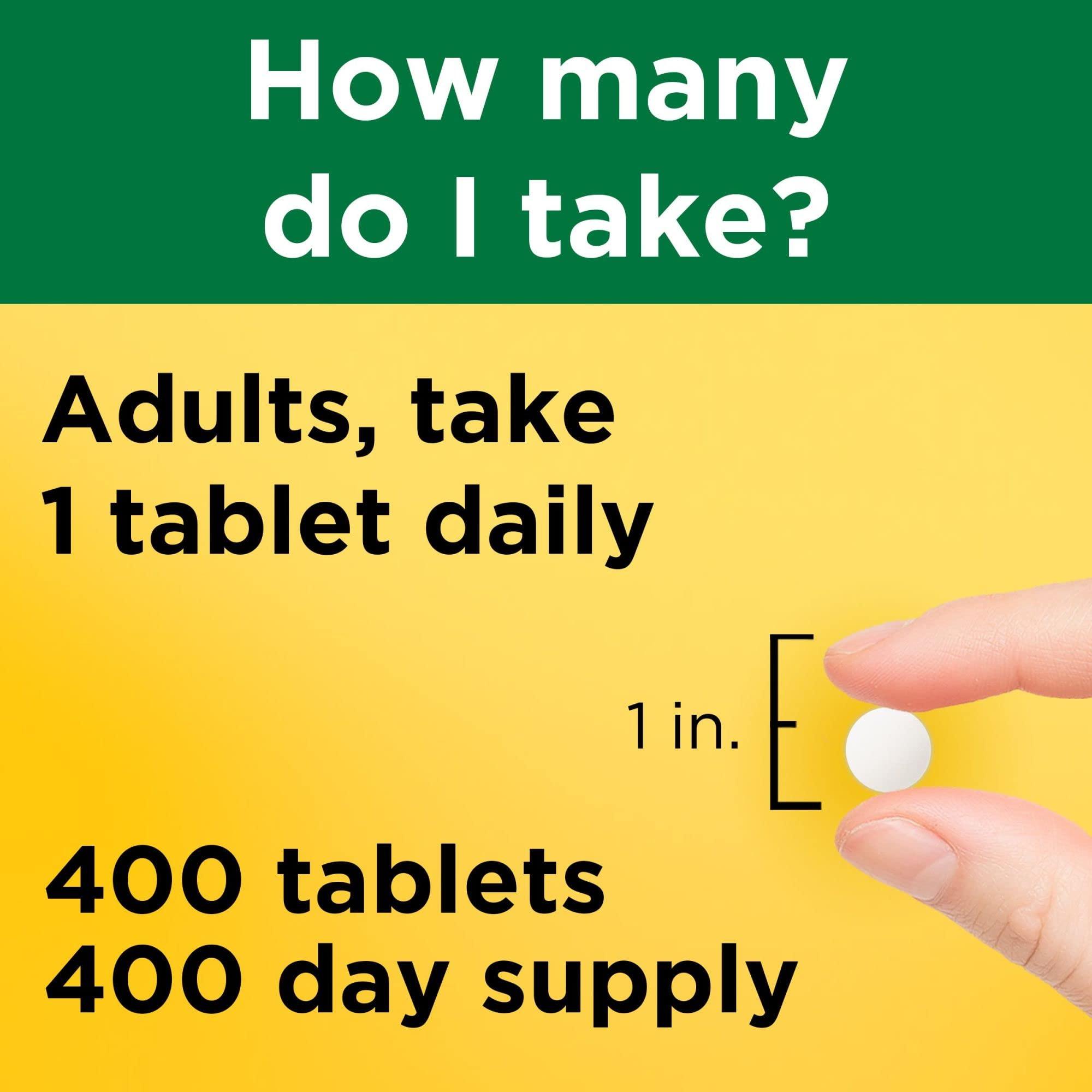 Nature Made Nature Made Vitamin D3 2000 IU (50 mcg), Dietary Supplement for Bone, Teeth, Muscle and Immune Health Support, 400 Tablets, 400 Day Supply