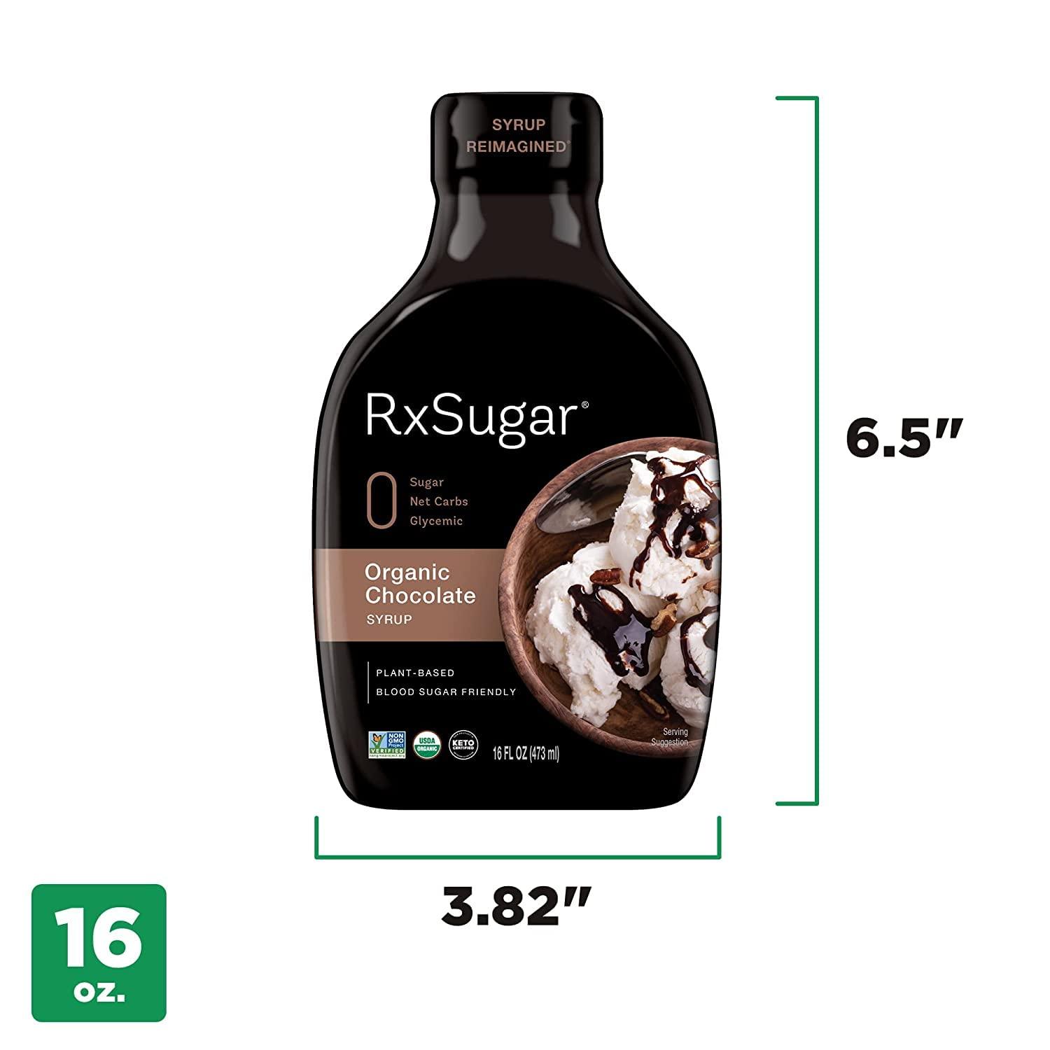 RxSugar RxSugar Organic Pancake Syrup 2-Pack | Allulose sweetener | Diabetes-Safe Natural Sugar | Keto Certified | Non-GMO Project Verified | Gluten-Free Certified