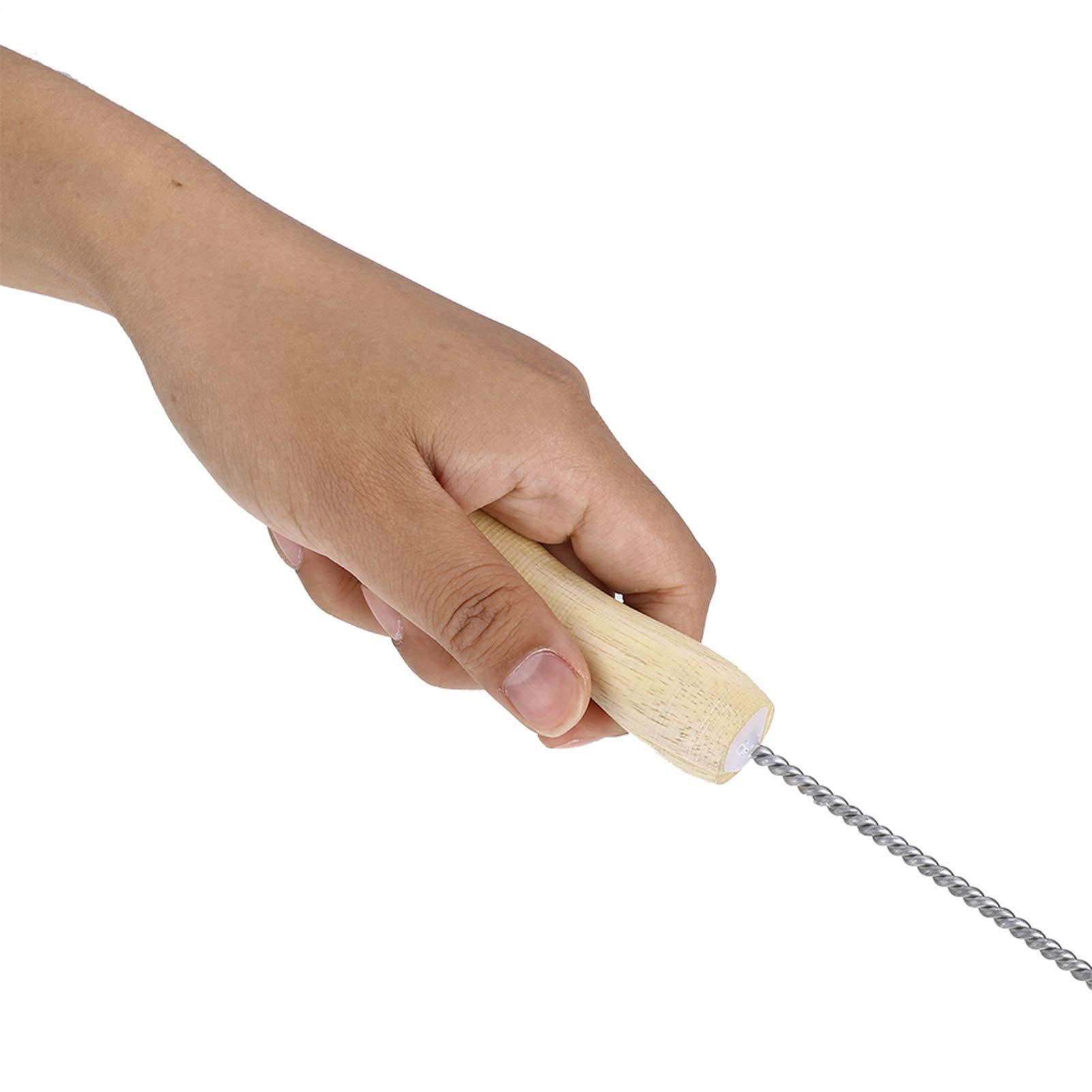 Weohoviy Clothes Dryer Vent Brush, Dryer Vent Cleaning BrushLong Flexible Rod Cleaning Tool for Dirt Dust Lint Blockage Removal