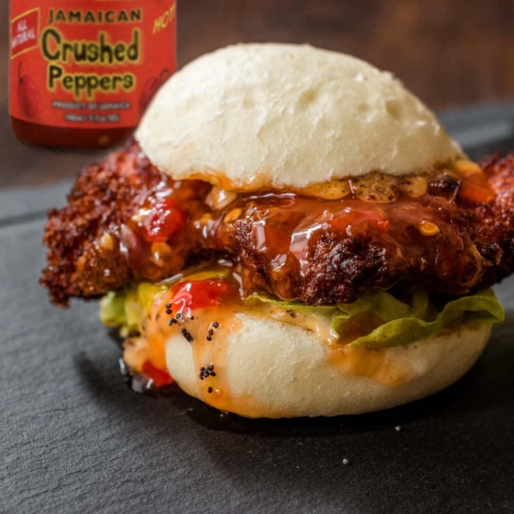 Eaton's Eaton's Crushed Red Pepper-Yellow Jamaican Scotch Bonnet Pepper Sauce & Chili Sauce Gift Kit Set -Use as Hot Sauce, Red Pepper Sauce for Dish (Crush Peppers Sauces and Scotch Bonnet Sauces 4 Pack)