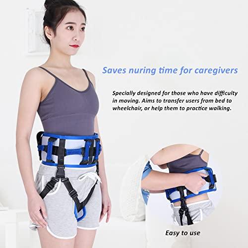 WEEOATAR WEEOATAR Medical Nursing Gait Belt, Non-Slip Transfer Nursing Sling with Handles, Mobility Standing and Lifting Aid Transfer Belts for Disabled, Elderly, Injured (Blue)