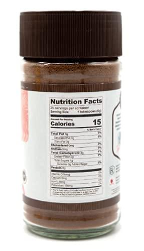 Gourmanity nuKAF By Gourmanity Instant Chicory Coffee Alternative with Cocoa, Brews Like Regular Coffee, Chicory Root Powder Great for Your Daily Drink, Rich in Prebiotics, Kosher, 4.4oz jar (Pack of 2)
