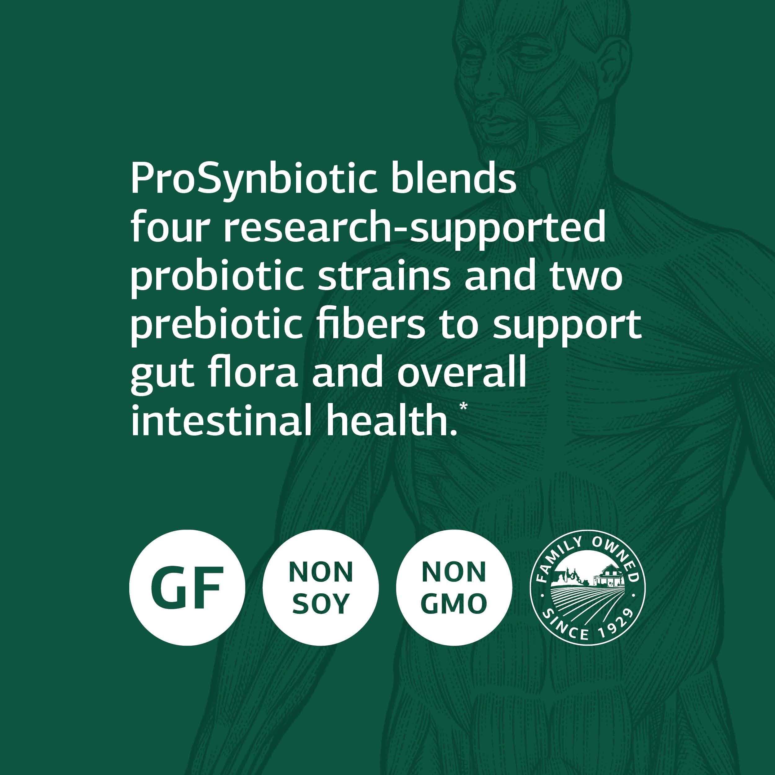 Standard Process Inc. Standard Process ProSynbiotic - Whole Food Bowel, Immune Support, Digestion and Digestive Health with Bifidobacterium, Chicory Root, Lactobacillus Acidophilus, and Inulin - Vegetarian - 90 Capsules