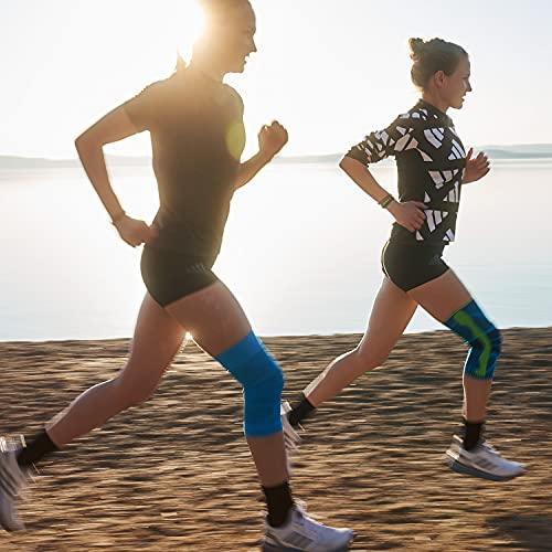 Bauerfeind Bauerfeind Sports Compression Knee Support - Lightweight Design with Gripping Zones for Knee Pain Relief & Performance, Rivera, Size XL