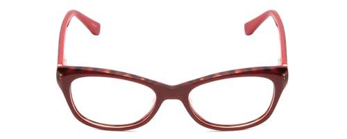 Calabria Calabria Valerie 9290 Cat-Eye Reading Glasses +3.25 Red Leopard Animal Print Women