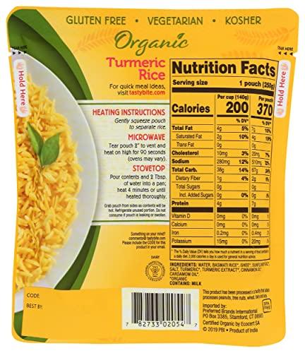 TASTY BITE TASTYBITE Organic Turmeric Rice, 8.8 OZ