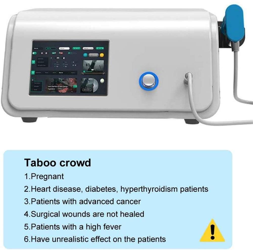 HTIANMM ED Therapy Machine,Extracorporeal Shock Wave Therapy Machine,Electromagnetic Shock Wave for Joint and Muscle Pain Relief,Painless,Non-Invasive,No Side Effects