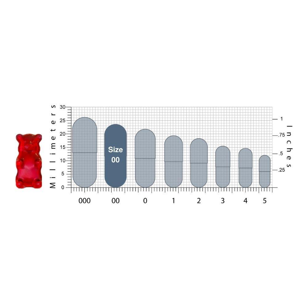 LFA Tablet Presses Empty 00 Capsules - Vegan Pullulan - 1000 Count Vegetarian Capsules Empty - Joined Fillable 00 Vegetable Pill Capsules - Veggie Caps for Capsule Filling Machine - Halal Kosher Tapioca