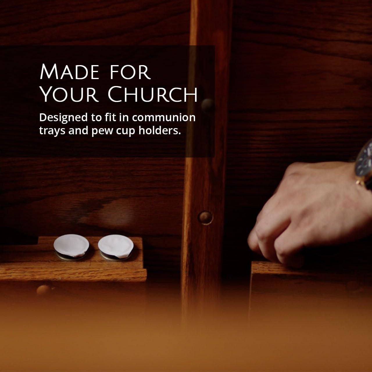 truevine truevine Top & Bottom Communion Cups and Wafer Set - Prefilled Cups with Fresh Unleavened Bread & Grape Juice - Carefully Packaged & Easy to Open, Ideal First Communion Favors for Guests (200 Count)