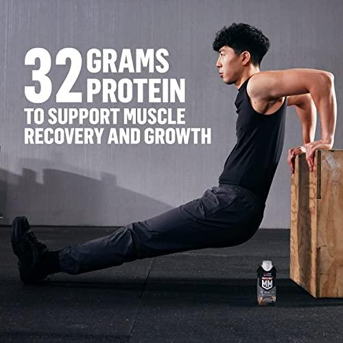 Muscle Milk Muscle Milk Pro Advanced Nutrition Protein Shake, Knockout Chocolate, 11 Fl Oz Carton, 12 Pack, 32g Protein, 1g Sugar, 16 Vitamins & Minerals, 5g Fiber, Workout Recovery, Packaging May Vary