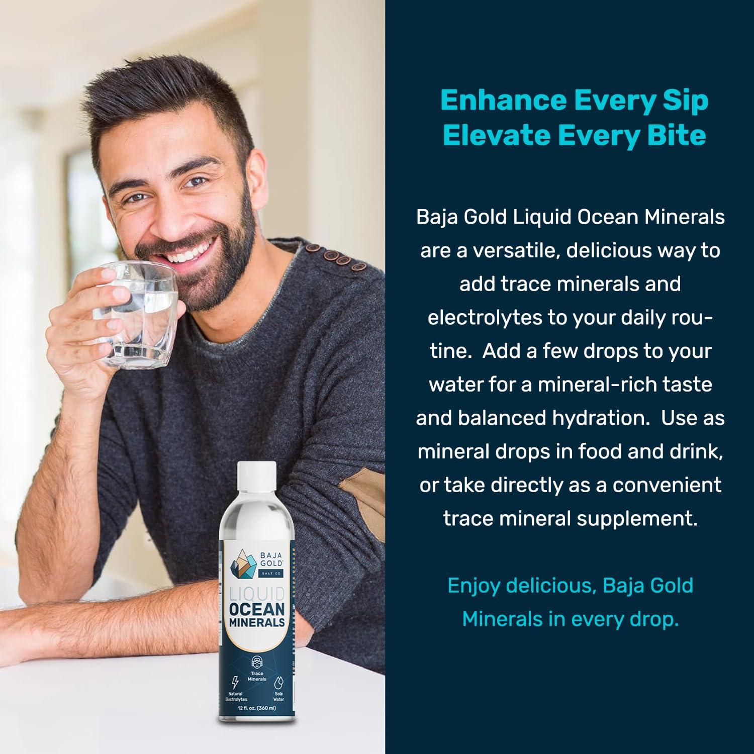 Baja Gold Baja Gold Liquid Ocean Minerals, 12 Fl. Oz. Refill