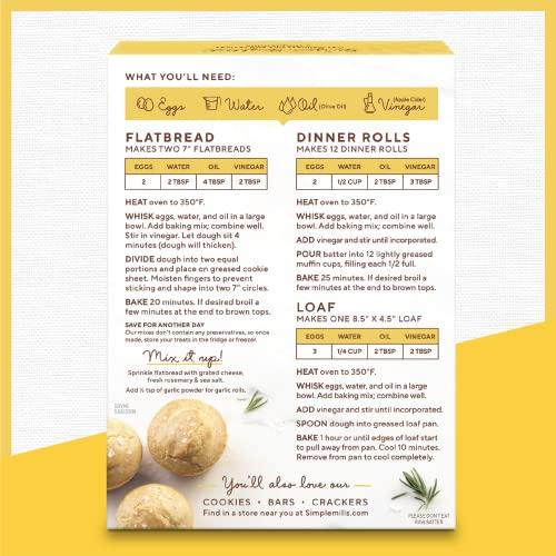 Simple Mills Simple Mills Almond Flour Baking Mix, Artisan Bread Mix - Gluten Free, Plant Based, Paleo Friendly, 10.4 Ounce (Pack of 1)