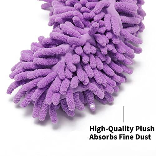 lamsexx 20 Pieces Mop Slippers for Floor Cleaning,Dusting Slippers Washable Reusable,Mop Socks Cleaning Slippers for Women Men Cleaning Mop Tool for House Kitchen Bathroom Office