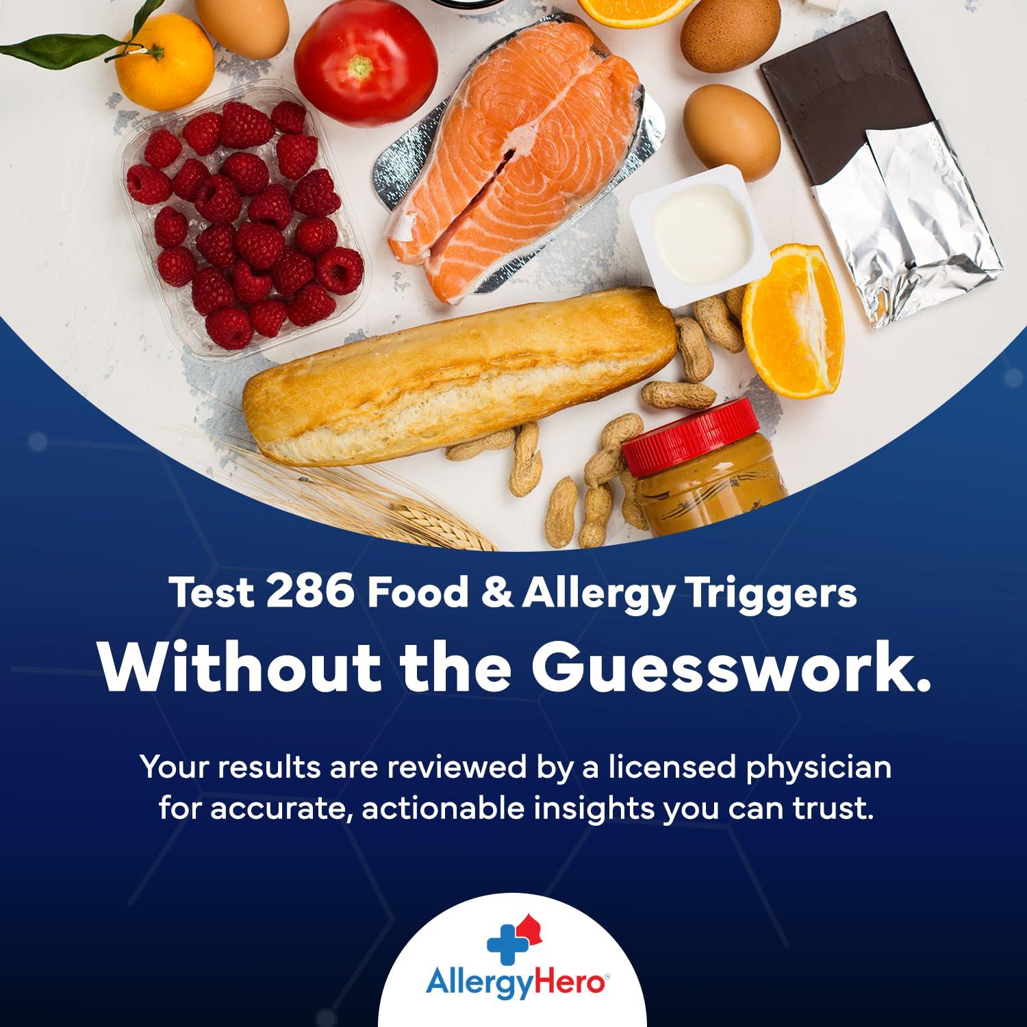 Better Life Science Comprehensive at-Home Food and Environmental Allergy Test Kit with 295 Triggers for Adults and Kids, Easy and Pain-Free Testing for Accurate Results