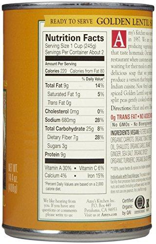 Amy's Amy's Organic Golden Lentil Soup - 14.4 OZ