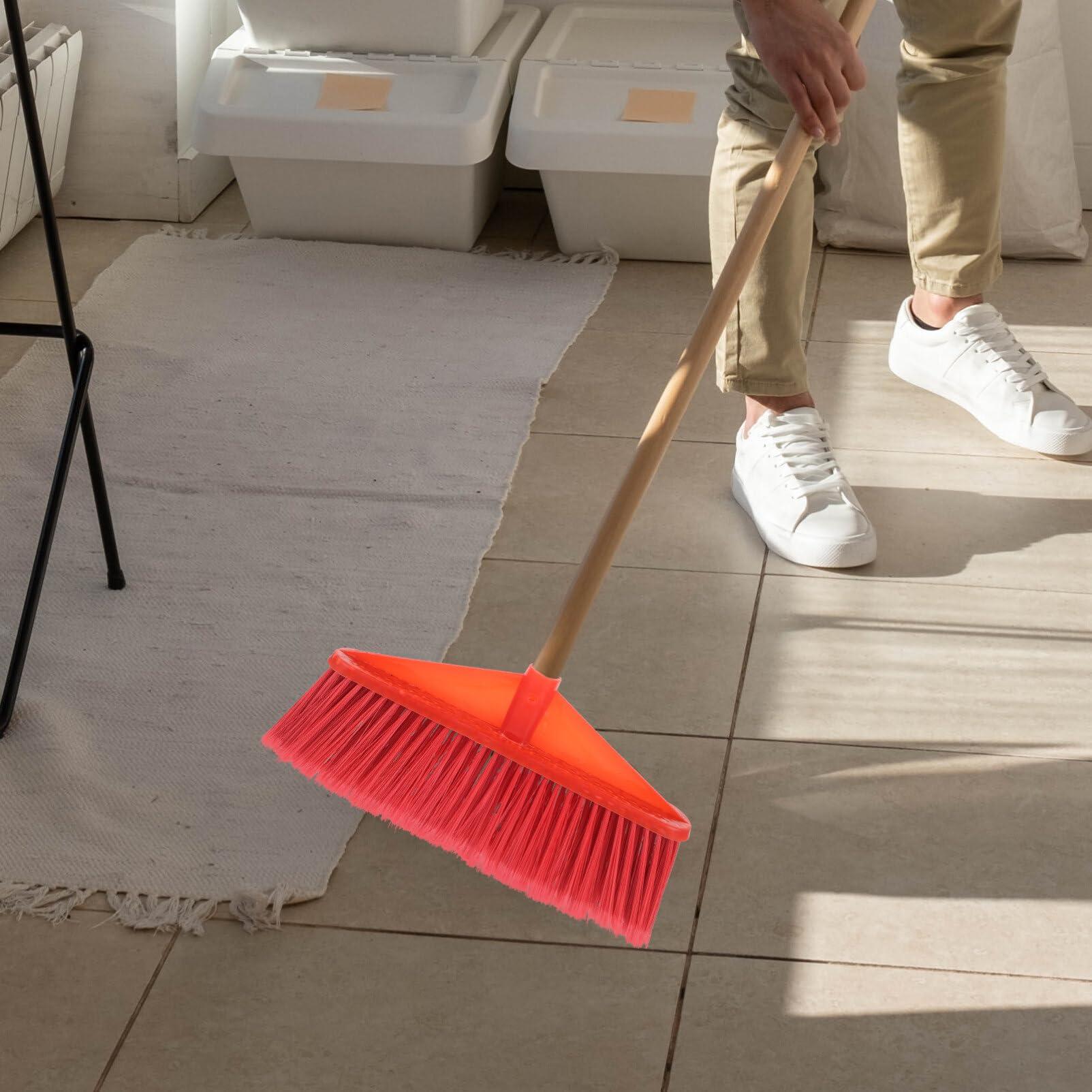 GANAZONO Two-color Plastic Broom Broom Indoor Broom Outdoor Broom Home Accessory Plastic Sweeper Part Cleaning Broom Head Garden Broom Part Broom Replacement Kitchen Supply