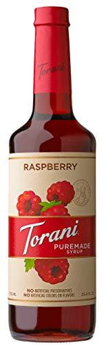 Torani Torani Puremade Syrup, Raspberry Flavor, Glass Bottle, Natural Flavors, 25.4 Fl. Oz, 750 mL
