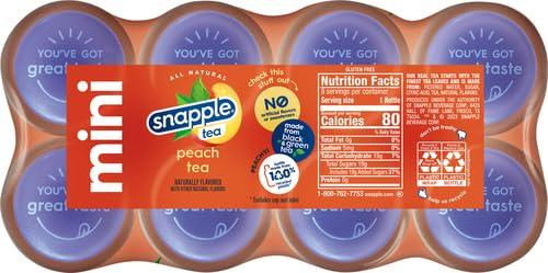 Snapple Snapple Peach Tea, 8 fl oz recycled plastic bottle, 8 pack