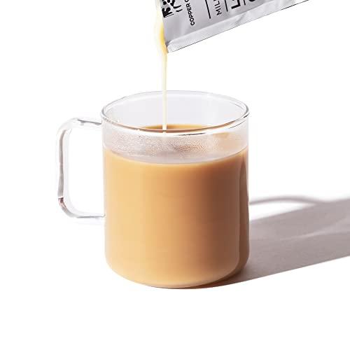 Copper Cow Coffee Copper Cow Coffee California Sweetened Condensed Milk Creamers – Single-Serve and All-Natural Pre-Filled Packets – (25 Pack)