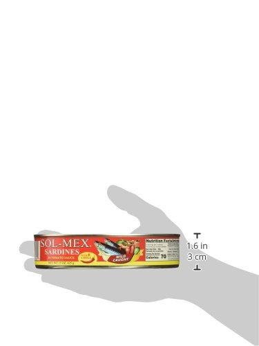 Sol-Mex SOL-MEX Sardines Tomato, 5.5 Ounce (Pack of 12)