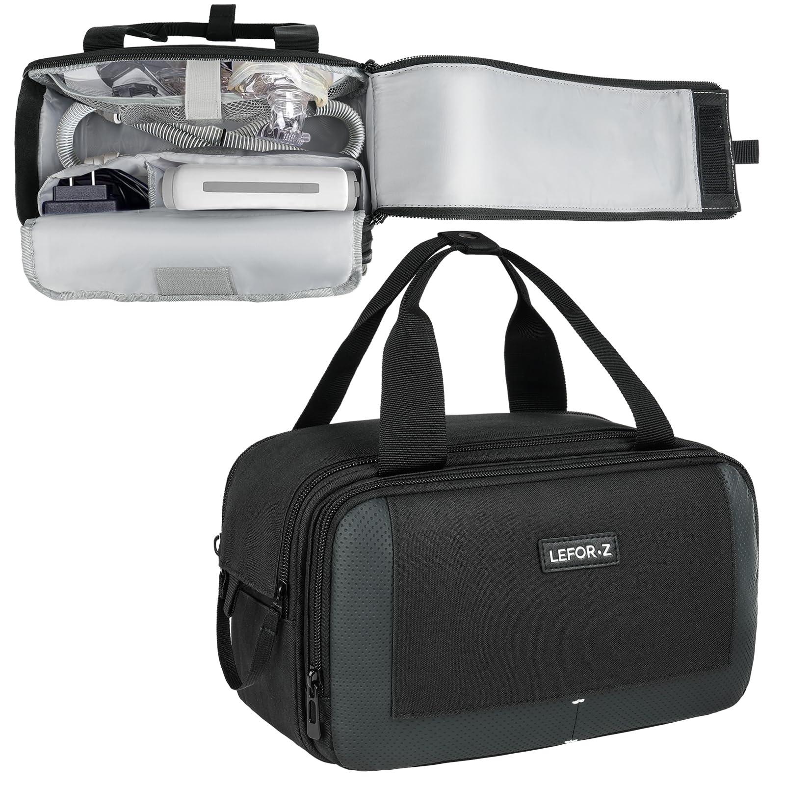 LEFORZ LEFORZ Travel Carrying Bag Compatible with ResMed AirMini/Z2 Auto CPAP Machine and Accessories,Portable Storage Organizer Case Fits for CPAP Equipment and Supplies(Bag Only)